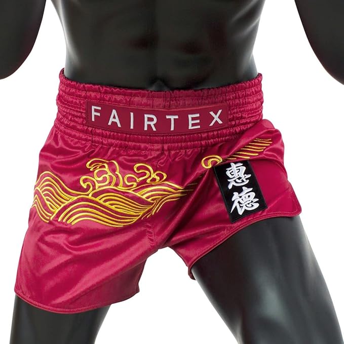 BS1910 Golden River Muay Thai Boxing Shorts Slim Cut - Image 4