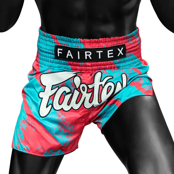 BS1929 Street King Pink/Blue New Muay Thai Boxing Shorts Slim Cut - Image 6