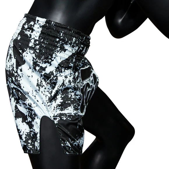 BS1949 Grunge Black Fairtex Slim Cut Muay Thai Boxing Shorts - Image 5