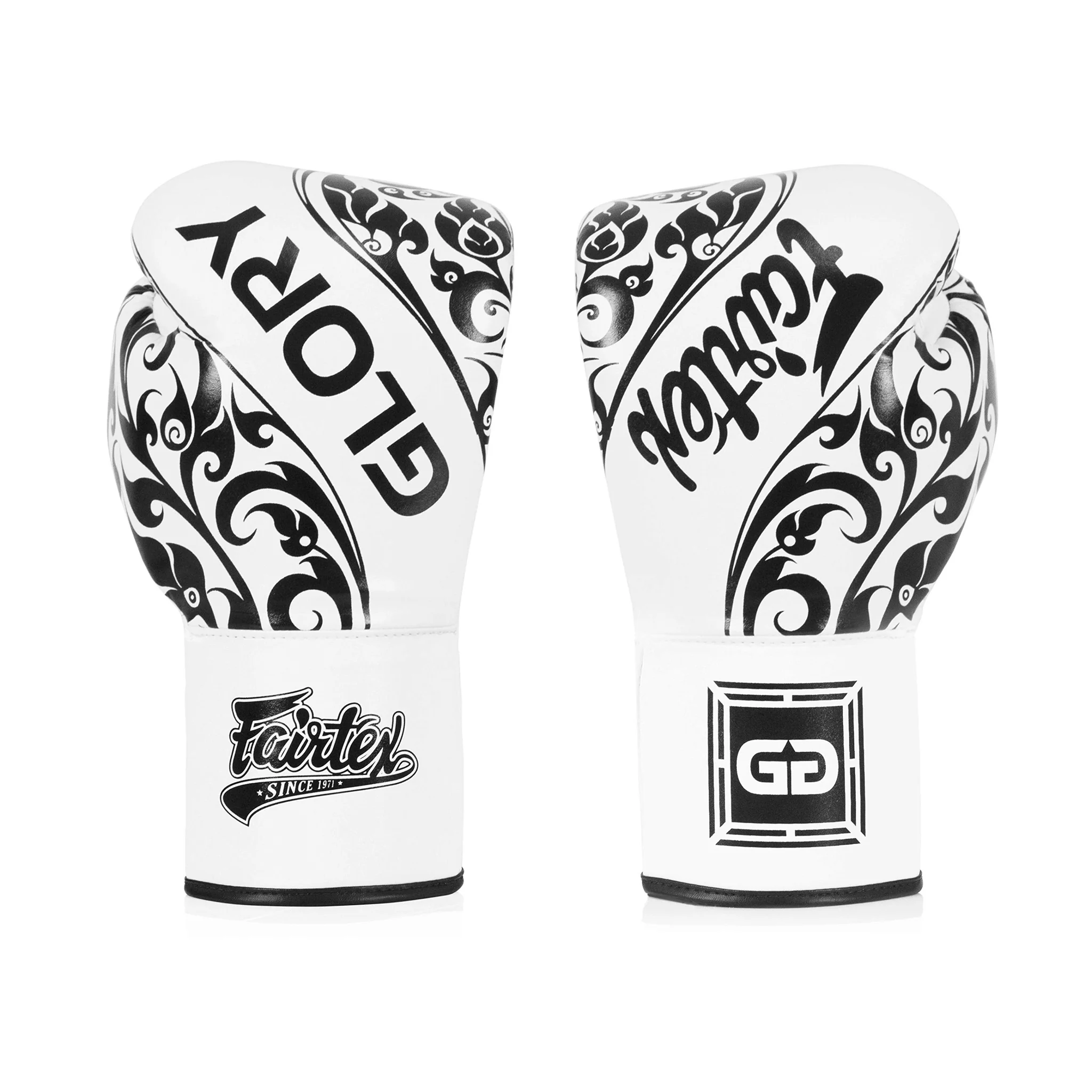 Fairtex Glory BGLG2 Laced White Kick Boxing Glove - Image 4