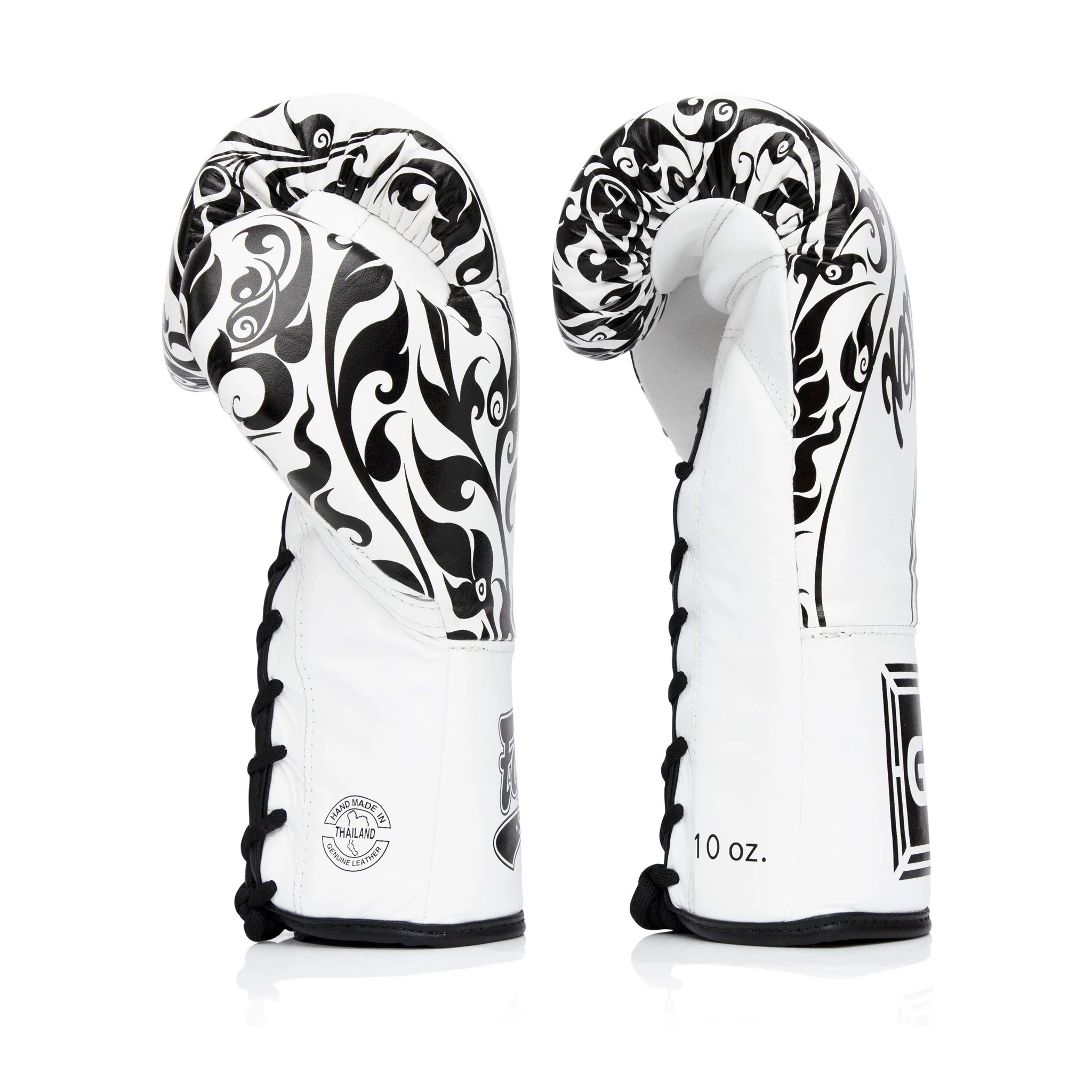Fairtex Glory BGLG2 Laced White Kick Boxing Glove - Image 5