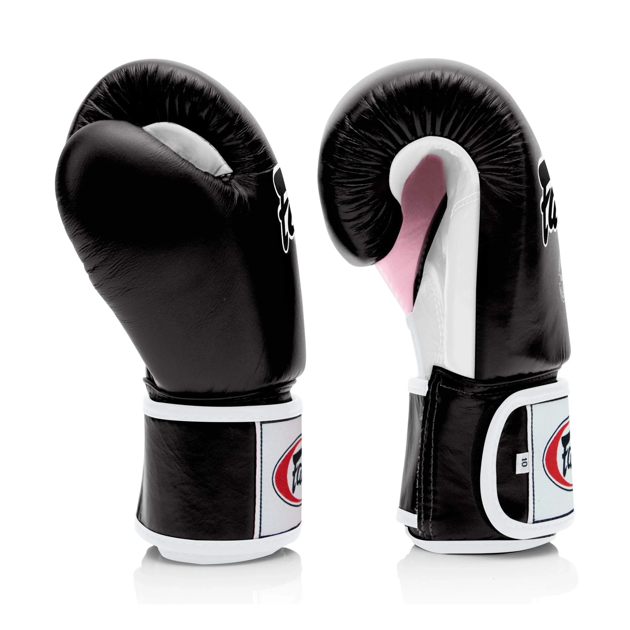 Fairtex BGV1 Black/White/Pink Muay Thai Boxing Training Sparring Gloves - Image 4