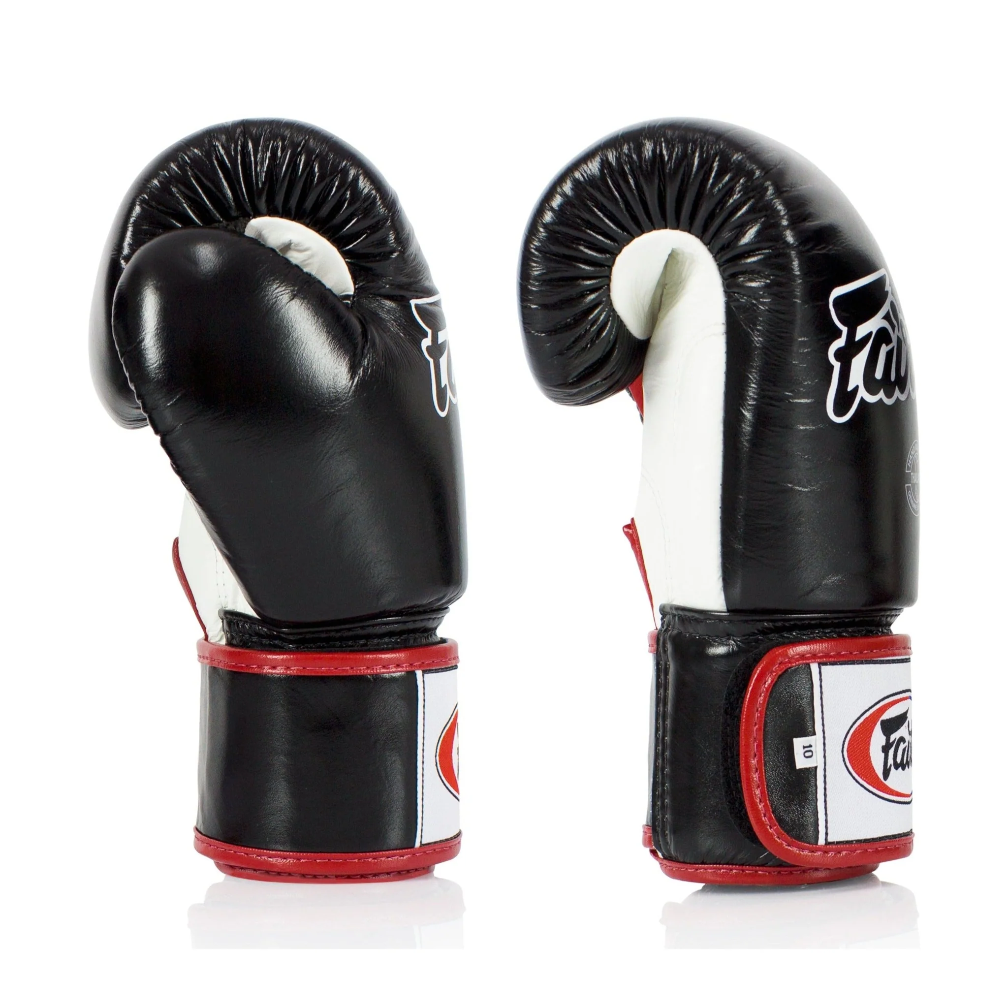 Fairtex BGV1 Black/White/Red Muay Thai Boxing Glove - Image 5