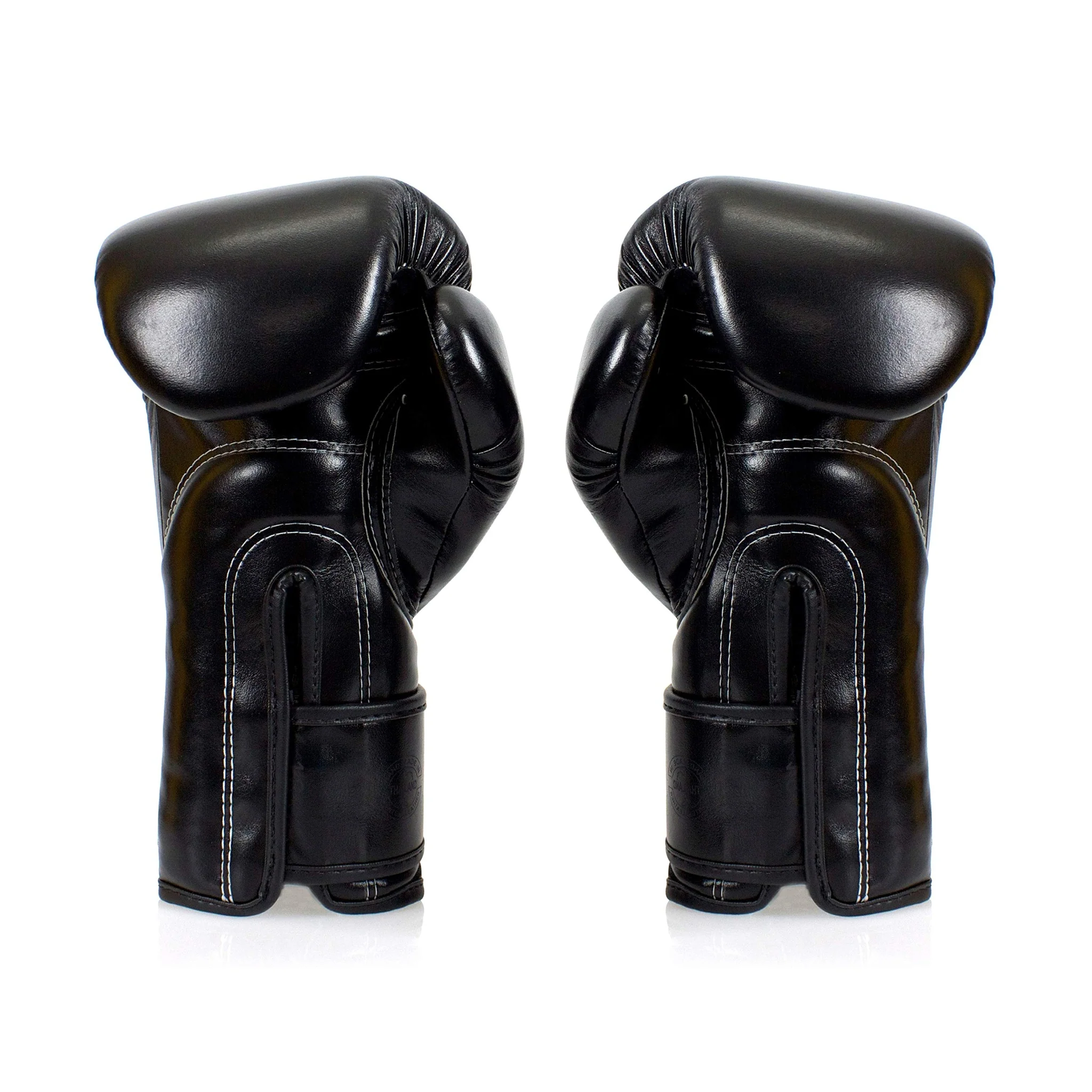 Fairtex BGV14SB Solid Black Muay Thai Boxing Glove - Image 2
