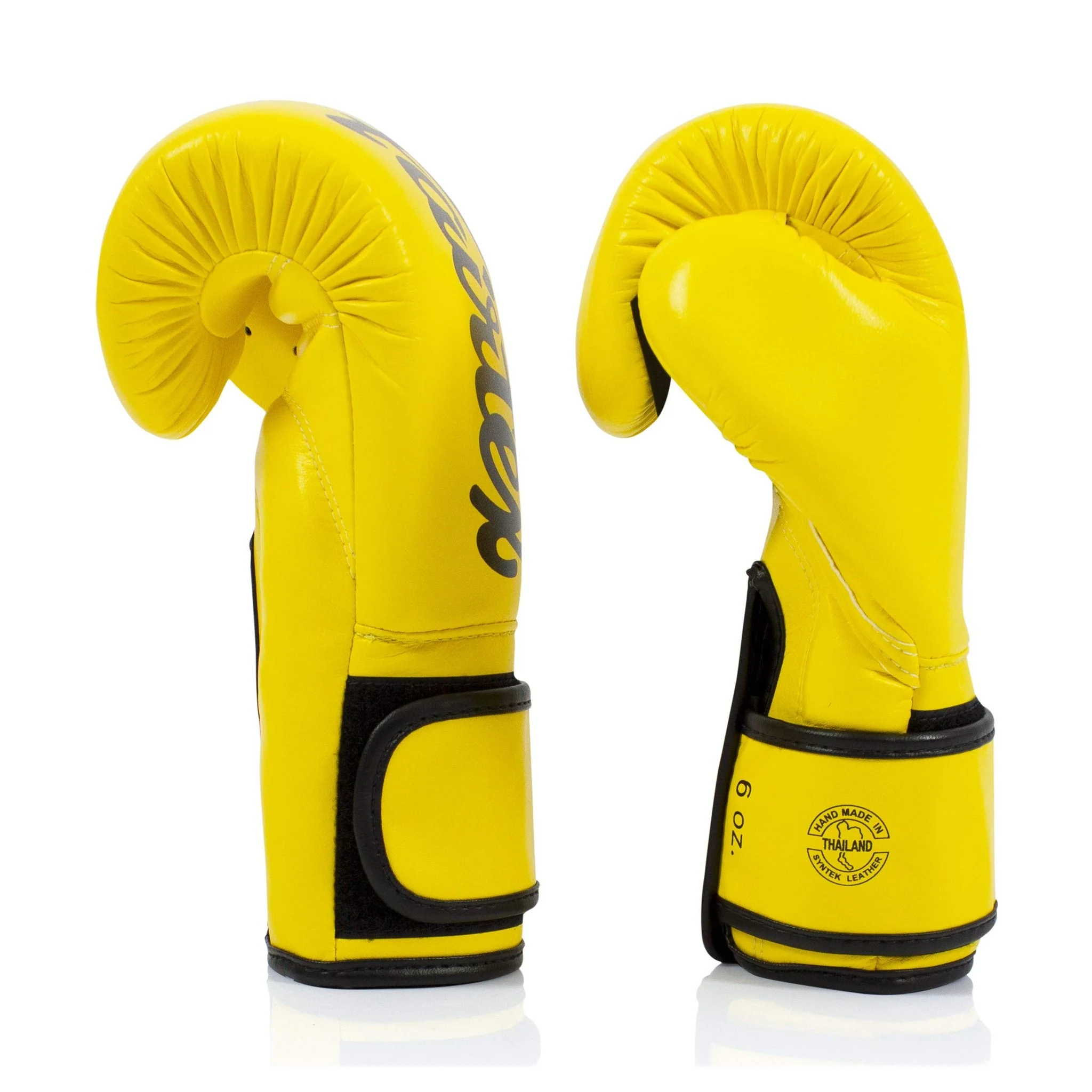 Fairtex BGV14 Yellow Muay Thai Boxing Glove - Image 5