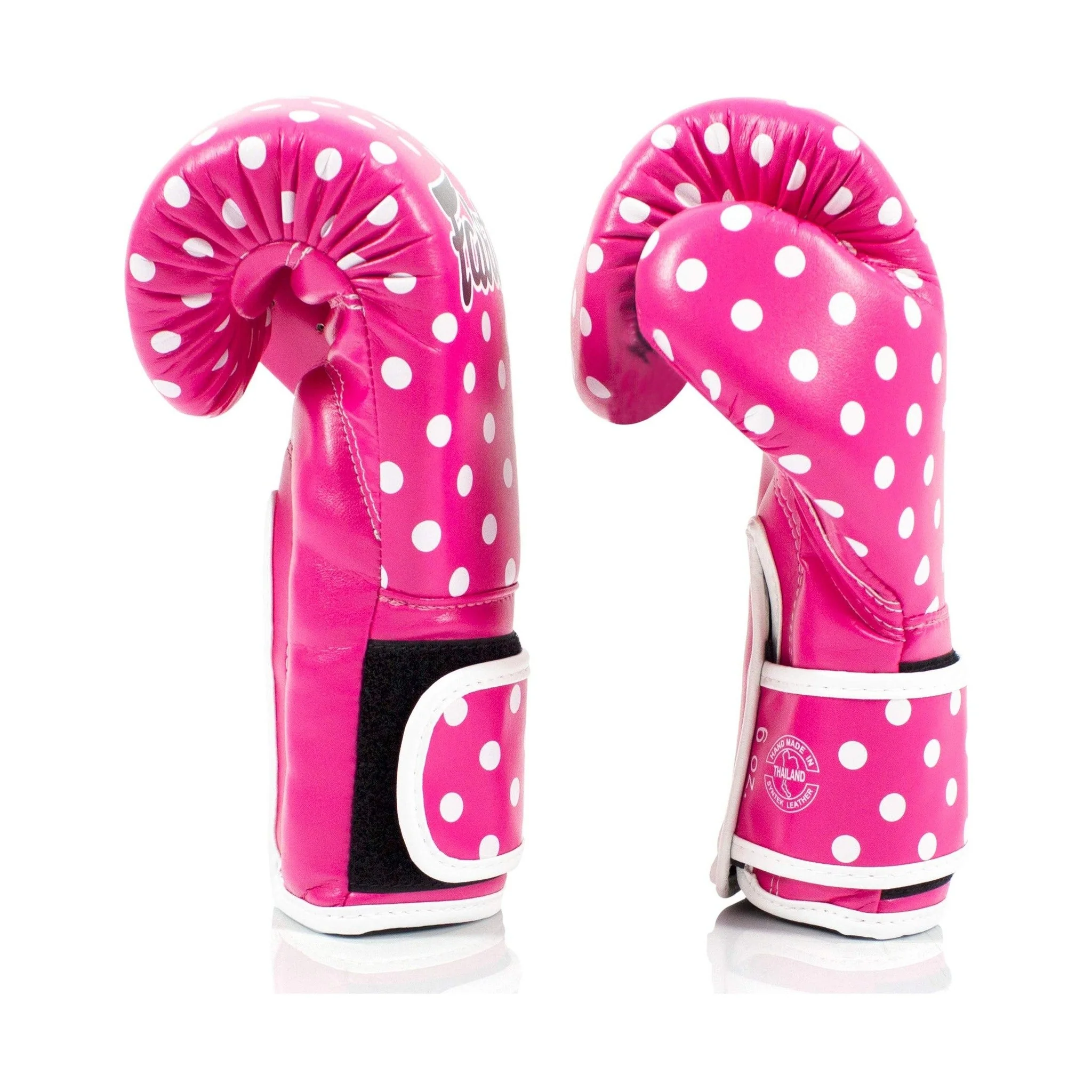 Fairtex BGV14P Polka Dot Muay Thai Boxing Glove (10 oz)- Sale - Image 5
