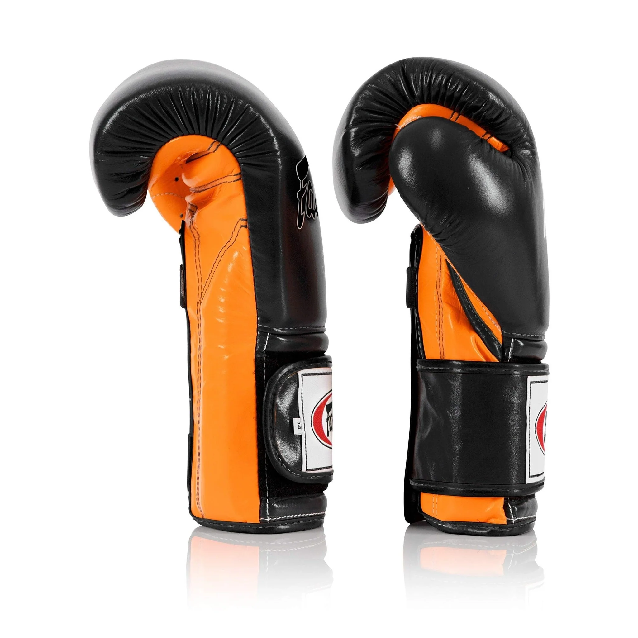 Fairtex BGV9 Mexican Style Black Orange Muay Thai Boxing Glove - Heavy Hitter - Image 5