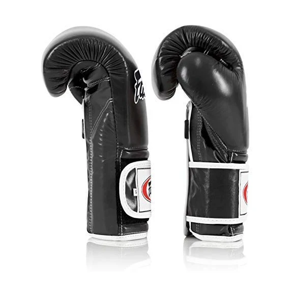 Fairtex BGV9 Mexican Style Black White Muay Thai Boxing Glove - Heavy Hitter (16 oz)- Sale - Image 5