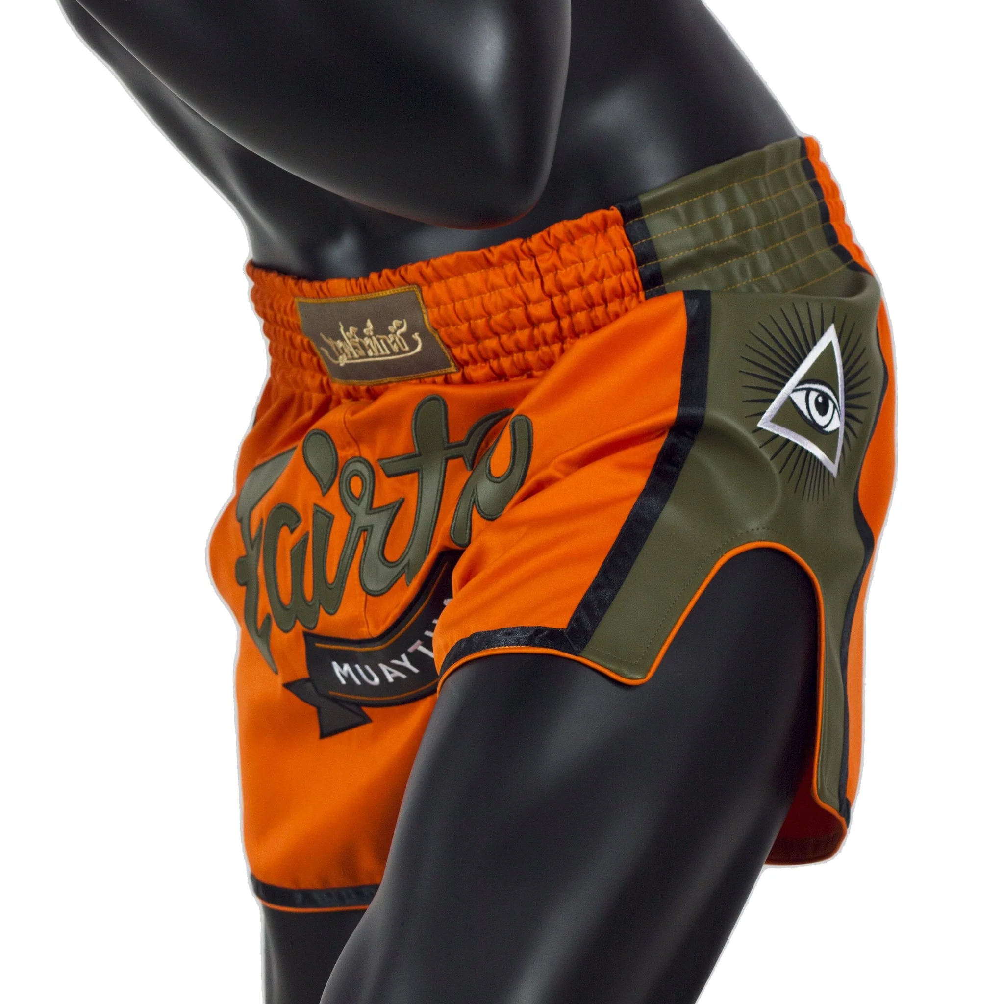 Fairtex BS1705 Orange Slim Cut Muay Thai Boxing Short (Medium)- Sale - Image 5