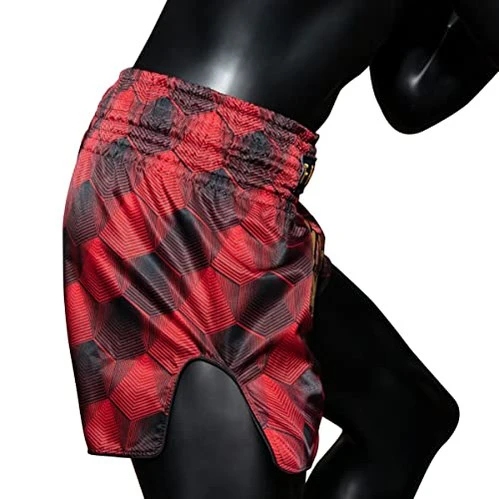 Fairtex BS1919 Stealth Red Slim Cut Muay Thai Boxing Short - Image 5