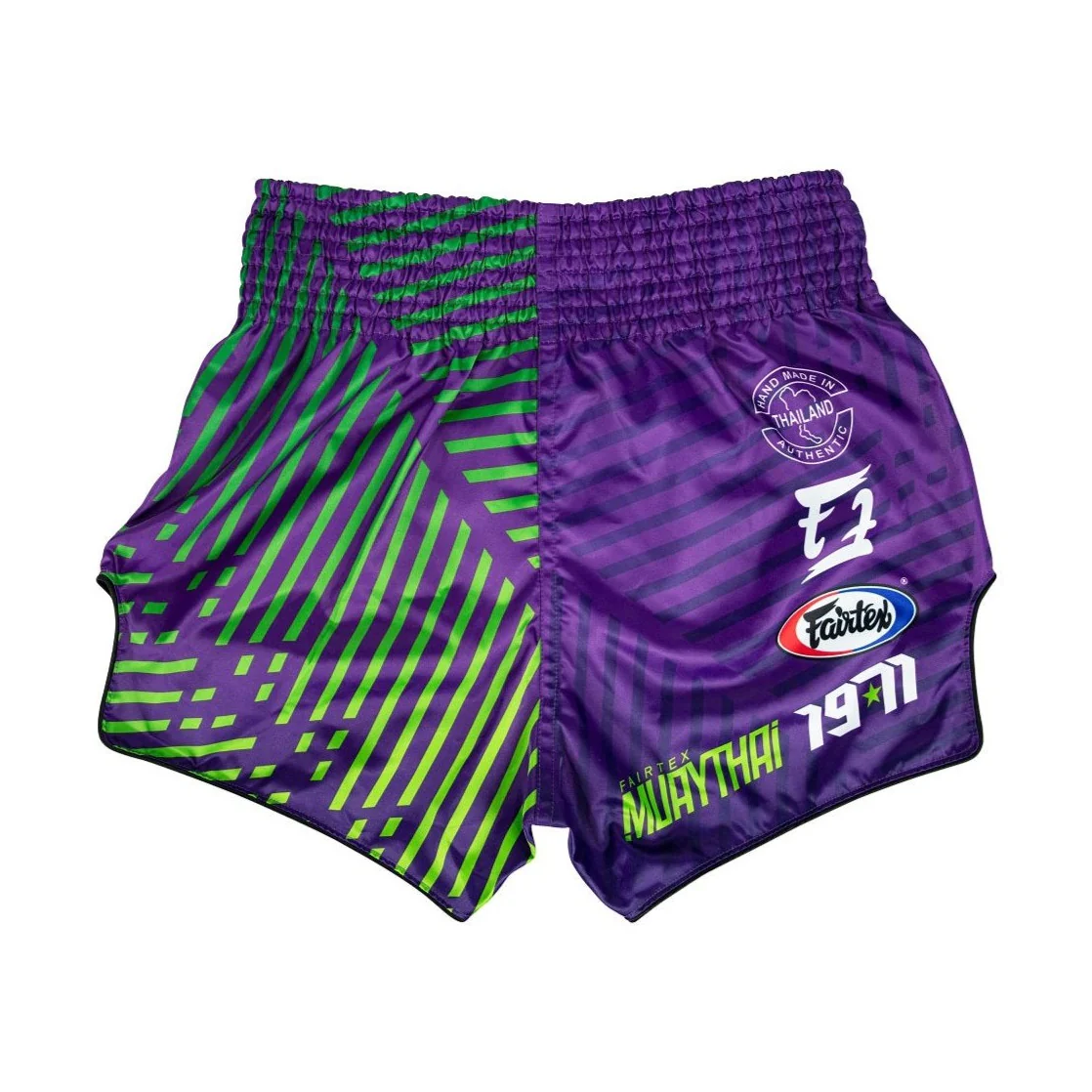 Fairtex BS1922 Racer Purple Slim Cut Muay Thai Boxing Shorts - Image 2