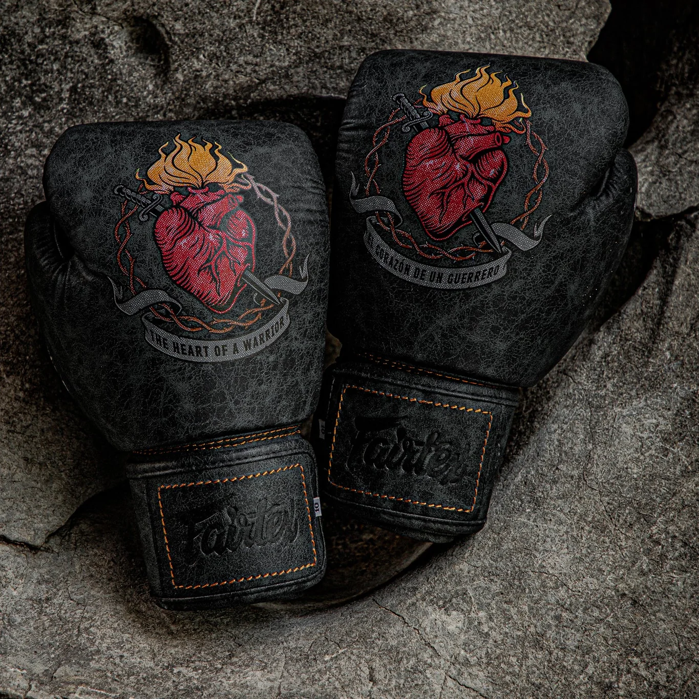 Fairtex Heart of a Warrior Premium Muay Thai Boxing Glove - Limited Edition- Sale - Image 9