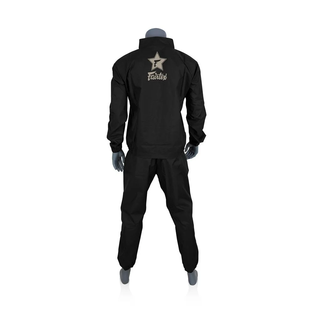 Fairtex VS3 Vinyl Sweat Suit (Black/Brown) - Image 2