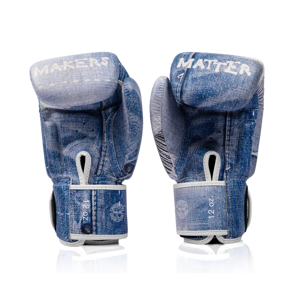 Fairtex x MATTER MAKERS Limited Edition Gloves - Denim Patchwork - Image 2