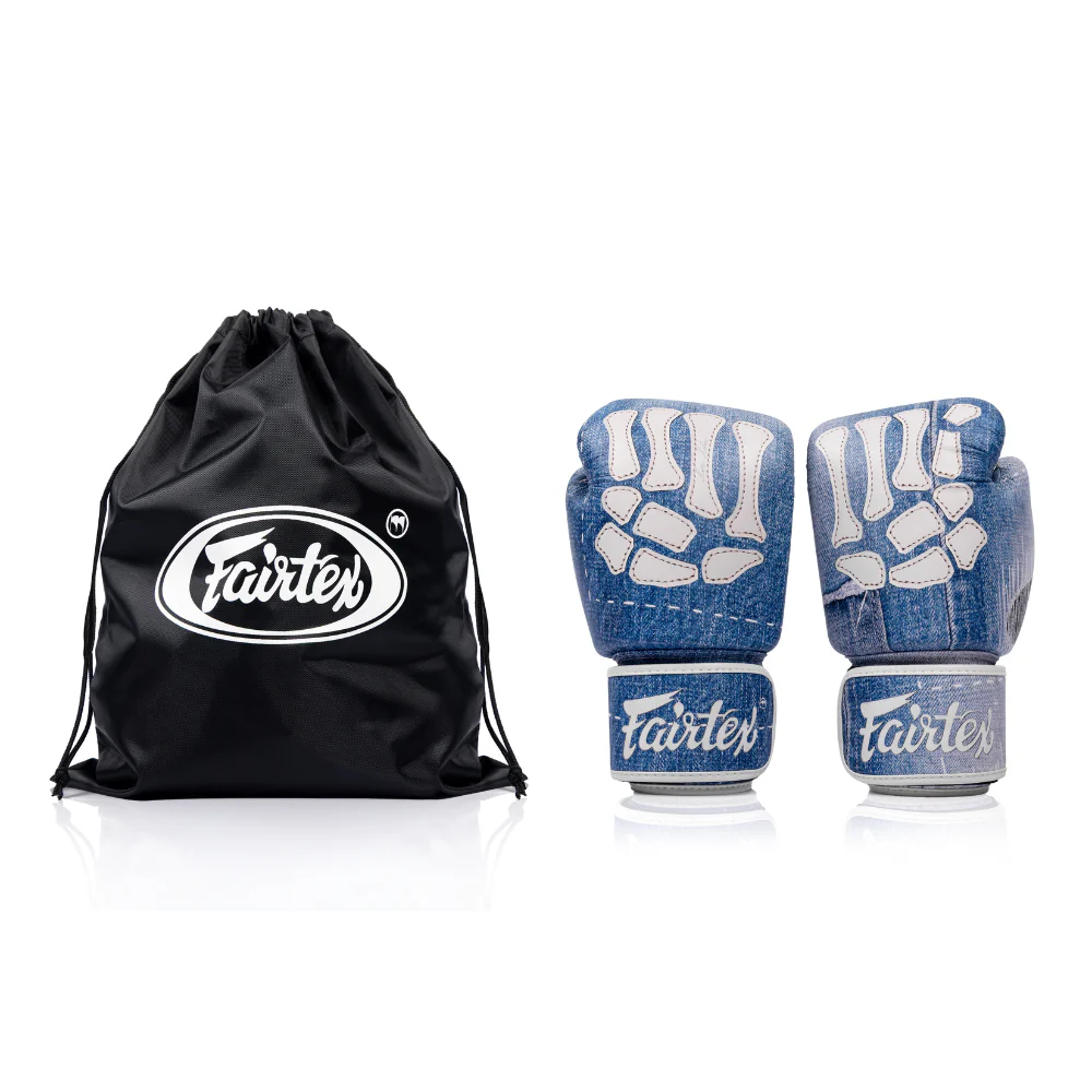 Fairtex x MATTER MAKERS Limited Edition Gloves - Denim Patchwork - Image 7
