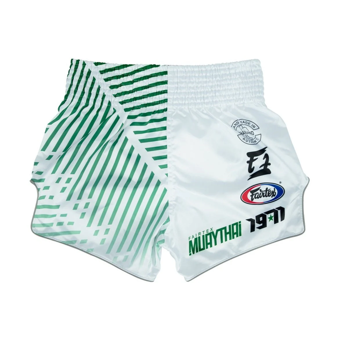 Fairtex BS1923 Racer White Slim Cut Muay Thai Boxing Shorts - Image 2